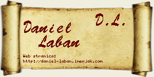 Daniel Laban vizit kartica